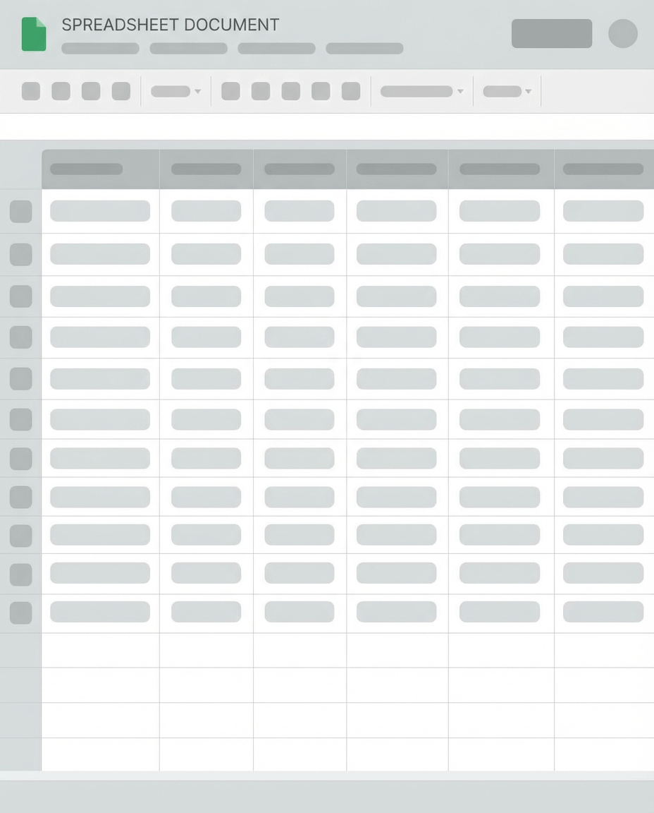 Spreadsheet preview for the DHIN DSG File Layout Expectations workbook